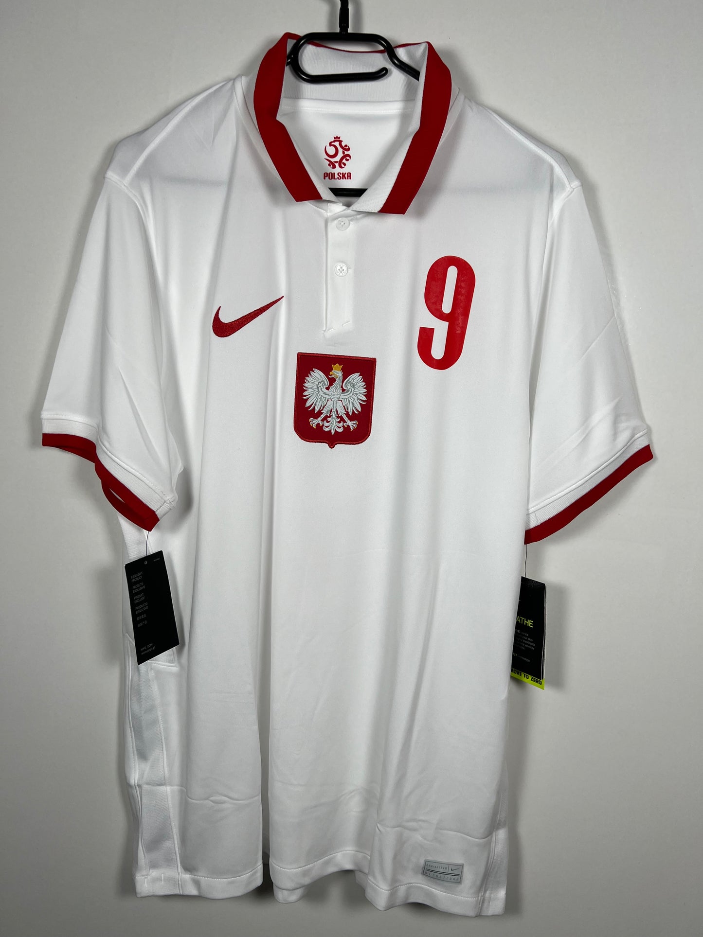 Poland 2020 home Lewandoski New with tags (10/10) L