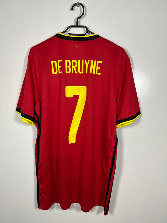 België 2020 thuis De Bruyne Nieuw met labels (10/10) L