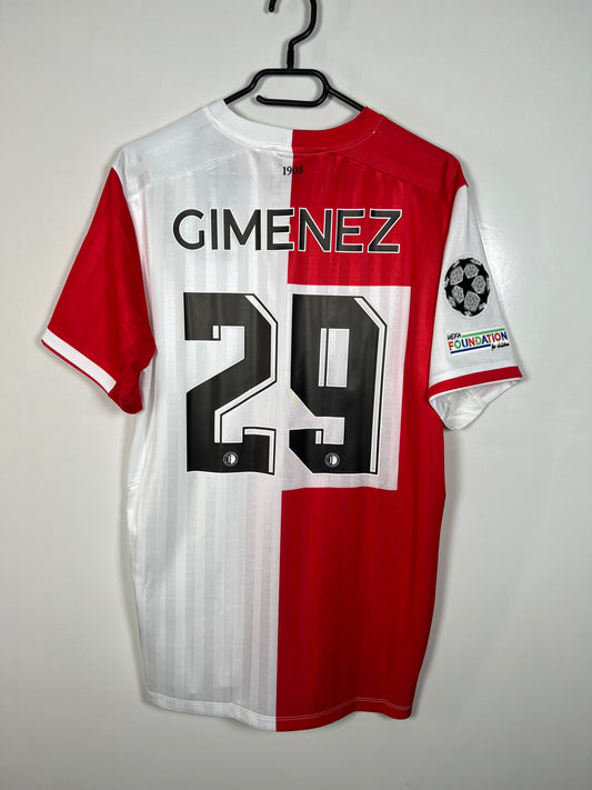 Feyenoord 23/24 Thuis Santiago Gimenez Nieuw met kaartjes (10/10) L