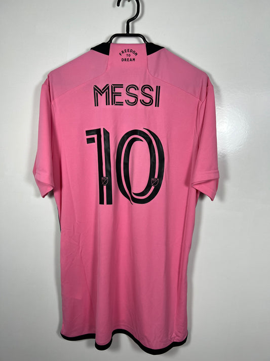 Inter Miami 24/25 thuis Nieuw met labels (10/10) Messi L